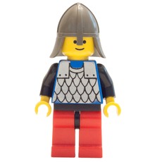 Knight (Scale Mail on Blue) - Black Arms, Red Legs (fig-006739)