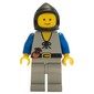 Peasant - Light Gray Legs, Black Hood