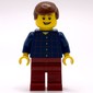 Man, Plaid Shirt, Dark Red Legs, Reddish Brown Hair