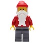 Santa, Plain Red, Dark Bluish Gray Legs