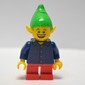 Elf, Dark Blue Plaid Button Shirt