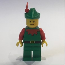 Forestman (Forestmen) - Red, Green Hat, Red Plume (fig-006861)