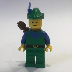 Forestman Archer (Forestmen) - Blue, Green Hat, Blue Plume (fig-006866)