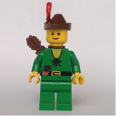 Forestman Archer (Forestmen) - Yellow, Red Plume (fig-006867)