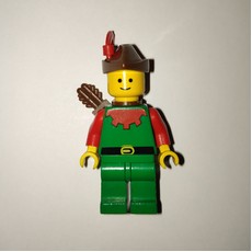 Forestman Archer (Forestmen) - Red, Brown Hat, Red Plume (fig-006870)