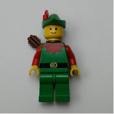 Forestman Archer (Forestmen) - Red, Green Hat, Small Red Plume (fig-006872)