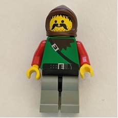 Forestman (Dark Forest) - Light Gray Legs, Brown Hood (fig-006879)