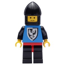 Knight (Black Falcons) - Black Legs, Chin-Protector (fig-006886)