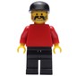 Man - Red Torso, Black Legs, Black Cap
