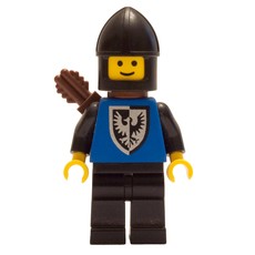 Archer (Black Falcon) - Black Legs, Black Hips, Rounded Shield, Chin-Guard (fig-006897)