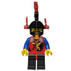 Knight (Dragon Knights) - Black Legs, Red Hips, Red Plumes (fig-006903)