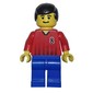 Soccer Player Red Torso, Blue Legs, #8