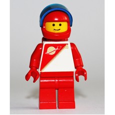 Futuron Spaceman, Red with Airtanks and Dark Blue Visor (fig-006946)