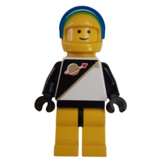 Futuron Spaceman, Black and Yellow with Airtanks and Dark Blue Visor (fig-006948)