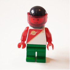Futuron Spaceman, Red and Green with Airtanks and Trans-Red Visor (fig-006949)