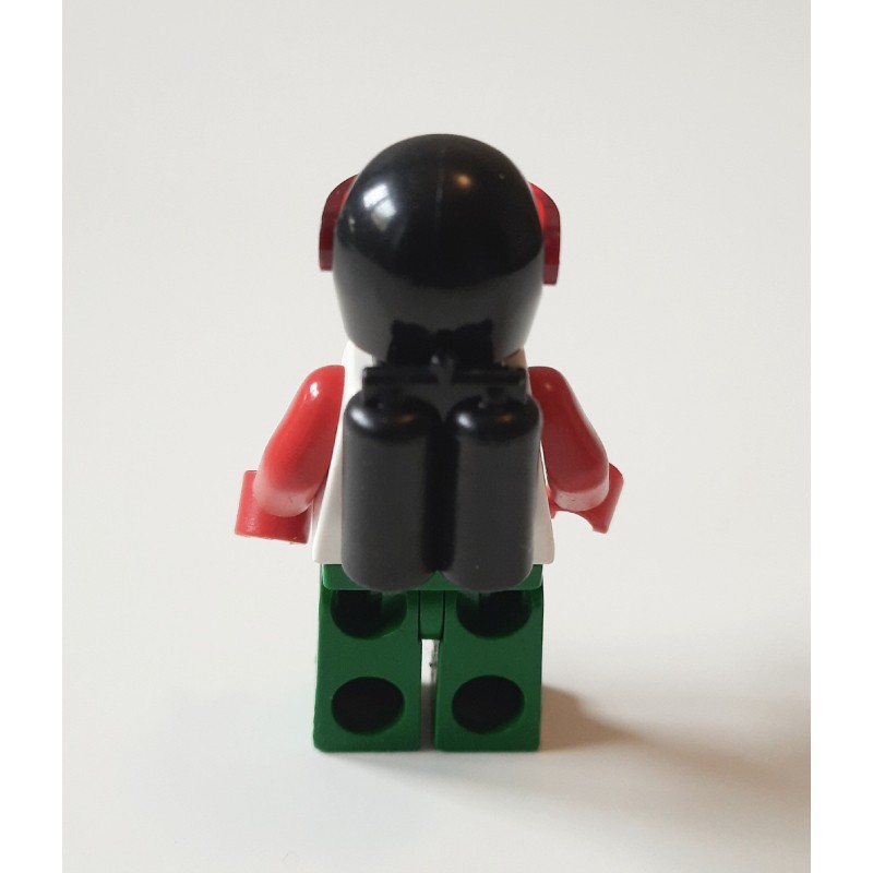 LEGO Set fig-006949 Futuron Spaceman, Red and Green with Airtanks and ...