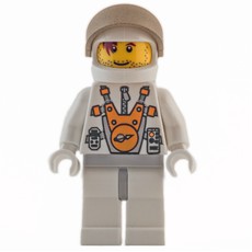 Mars Astronaut, Stubble, Printed Hair over Eyes (fig-006981)