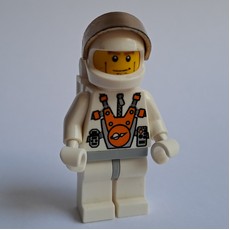 Mars Astronaut, Cheek Lines, and Backpack (fig-006984)