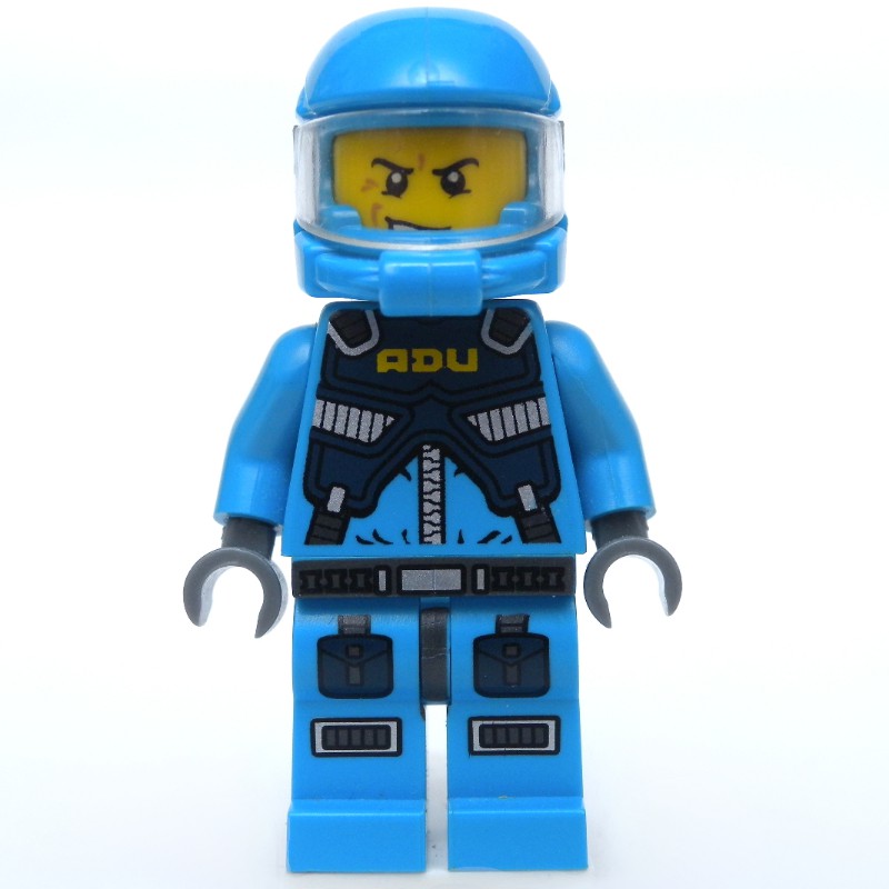 LEGO Set fig-006990 ADU Soldier, Snarl / Surprised, Dark Azure Hips ...