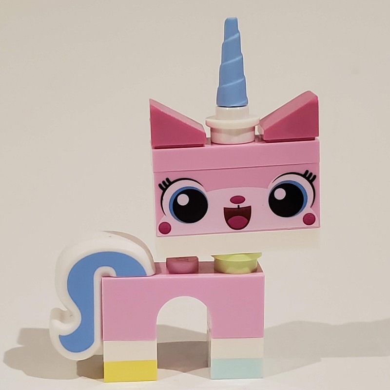 LEGO Set fig 007019 Unikitty Light Aqua Foot Open Mouth Simple