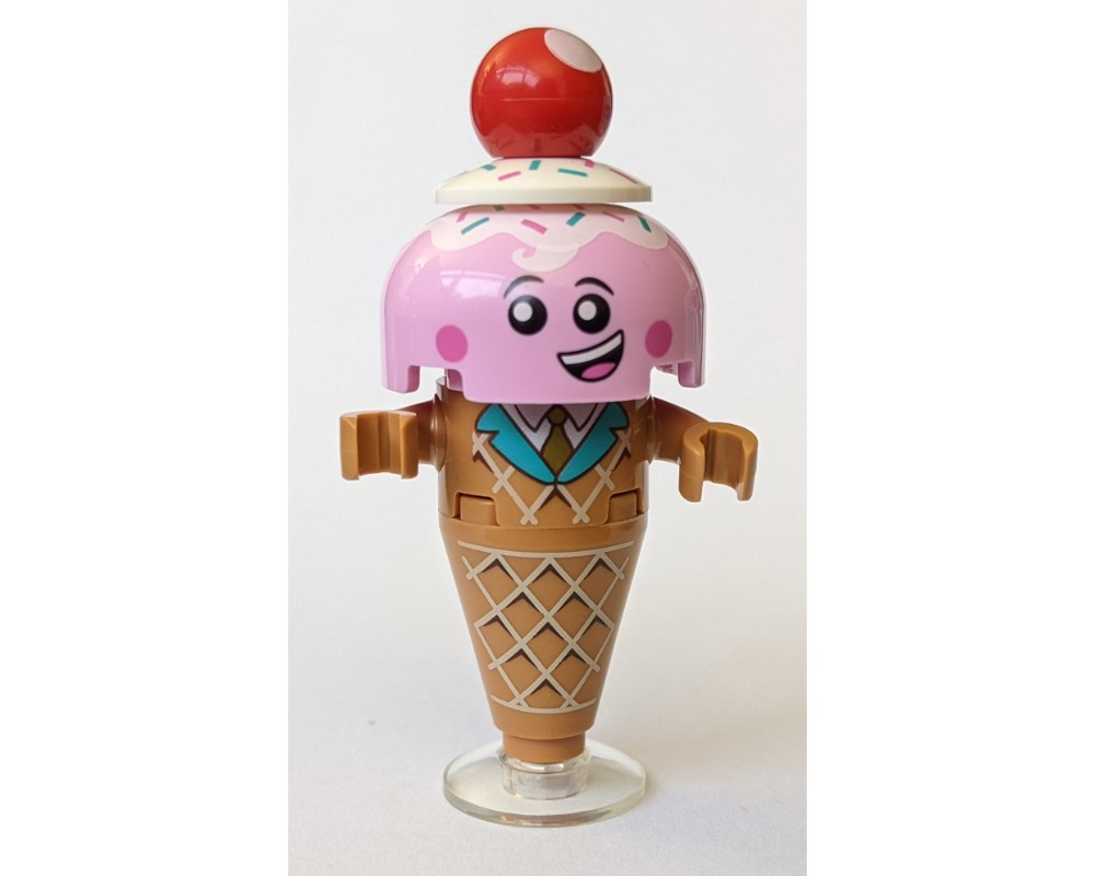 LEGO Set fig007047 Ice Cream Cone Rebrickable Build with LEGO
