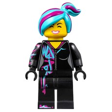 Lucy Wyldstyle, Medium Azure Hair (fig-007084)