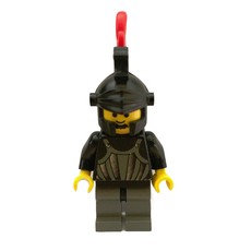 Knight (Fright Knights) - Black Helmet, Red Triple-Plume (fig-007112)