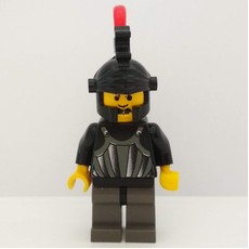Knight (Fright Knights) - Black Helmet, Red Plume (fig-007113)