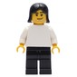 Soccer Player White Plain Torso, Black Legs 1