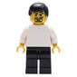 Soccer Player White Plain Torso, Black Legs 3