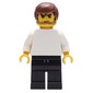 Soccer Player White Plain Torso, Black Legs 5