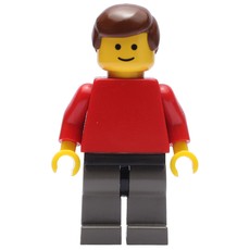 Man - Red Torso, Dark Grey Legs (fig-007133)