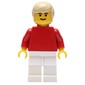 Soccer Player Red Plain Torso, White Legs 8
