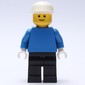 Man - Blue Torso, Black Legs, White Cap
