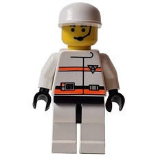 Man - White Torso R.E.S.Q, White Legs, White Cap (fig-007169)