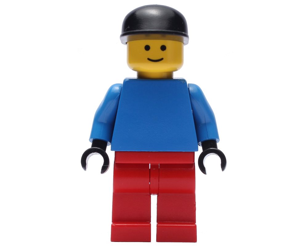 LEGO Set fig-007176 Soccer Player Goalie Blue Torso, Red Legs, Black ...