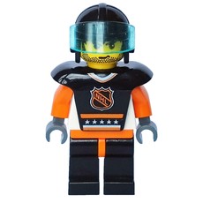 Hockey Player Black Vest #1 (fig-007182)