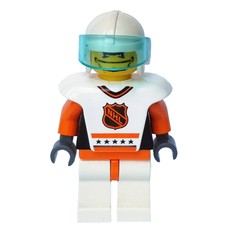 Hockey Player White Vest #2 (fig-007186)