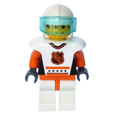 Hockey Player White Vest #4 (fig-007187)