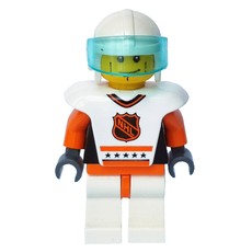 Hockey Player White Vest #6 (fig-007188)