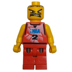 Basketball Player, Red Torso, Red Legs #2 (fig-007201)