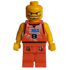 Basketball Player, Red Torso, Red Legs #8 (fig-007204)