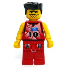 Basketball Player, Red Torso, Red Legs #10 (fig-007205)