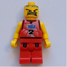 Basketball Player, Red Torso, Red Legs #2 (fig-007209)