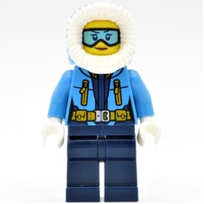 Arctic Explorer, Hood, Printed Light Blue Goggles (fig-007214)