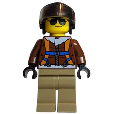 Arctic Explorer, Pilot, Black Helmet, Sunglasses (fig-007231)