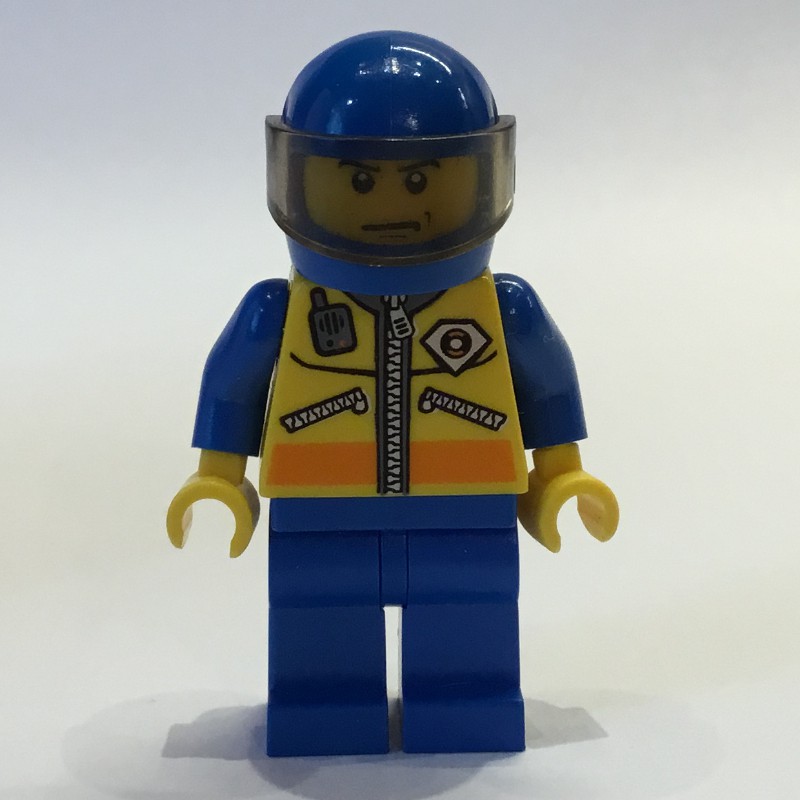 LEGO Set fig-007247 Coast Guard, Yellow Jacket with Zipper, Radio and ...