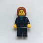 Man, Black Wetsuit, Mid-Length Dark Orange Hair
