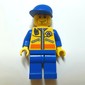 Coast Guard, Yellow Jacket with Zipper, Radio and Badge, Blue Cap, Cheek Lines