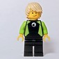 Tom, Black and Lime Wetsuit, Tan Hair